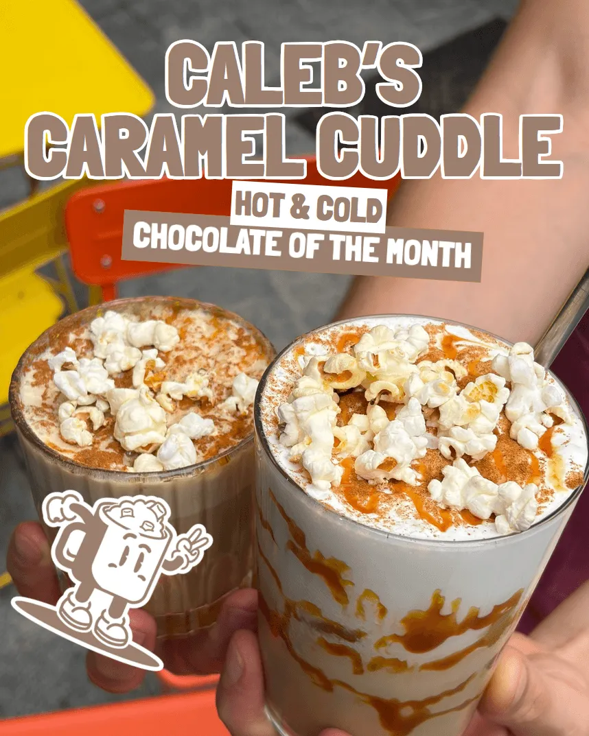 Caleb's Caramel Cuddle — drink of the month at The Unusual Brussels