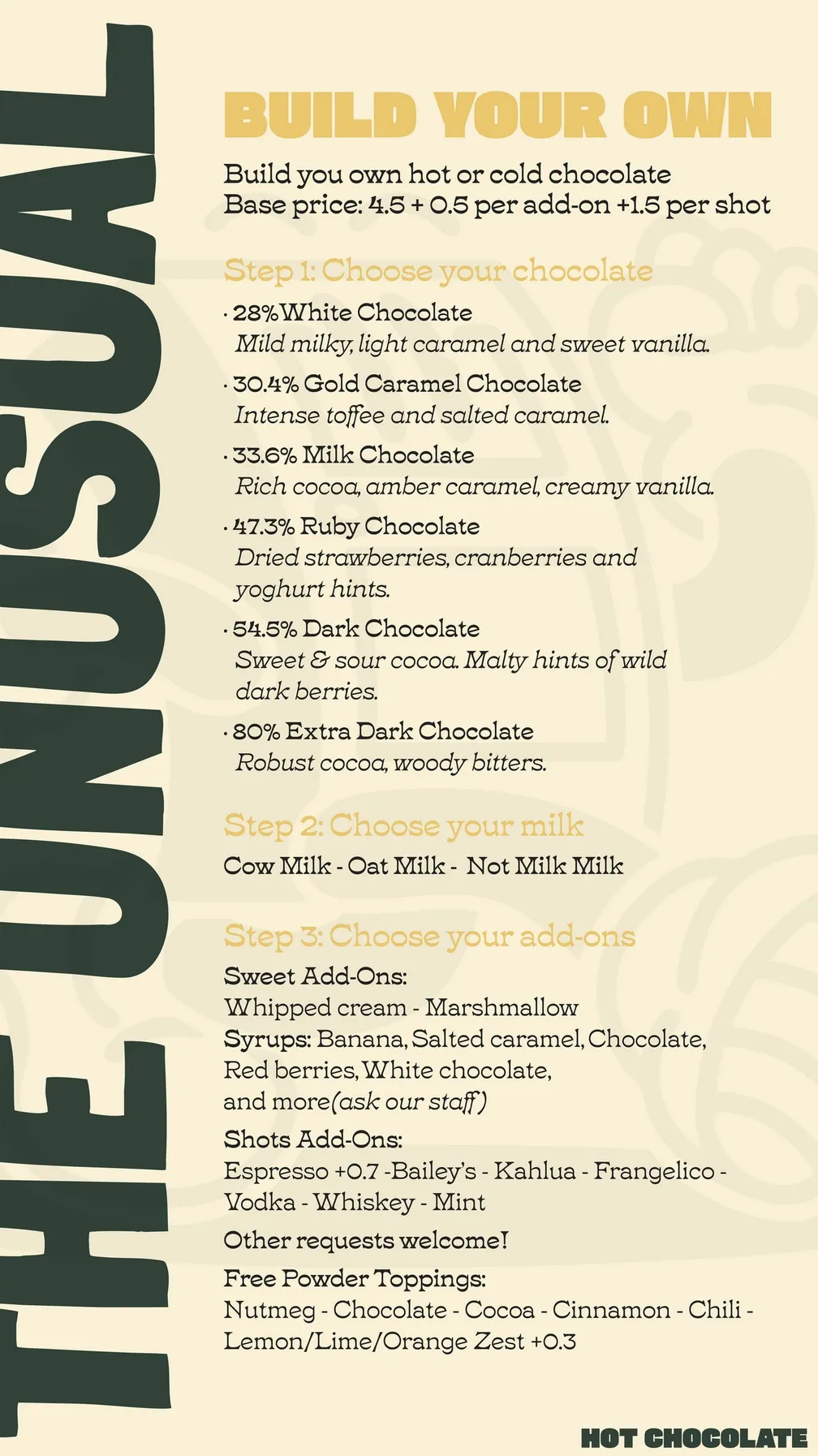 Seasonal Chocolate Specials in Brussels at The Unusual Brussels