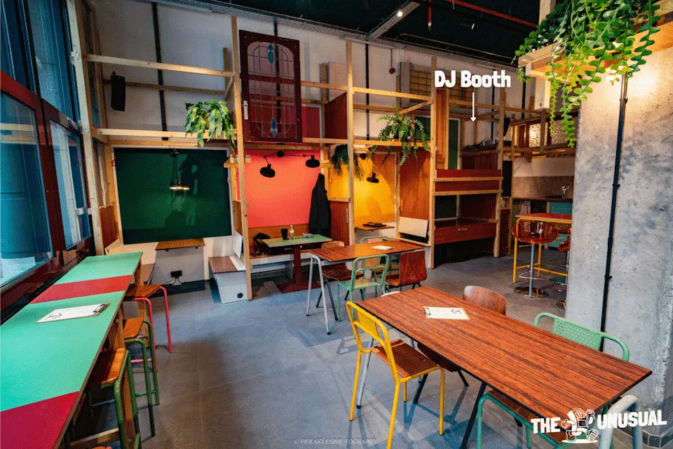 Upstairs — Seating & DJ Booth